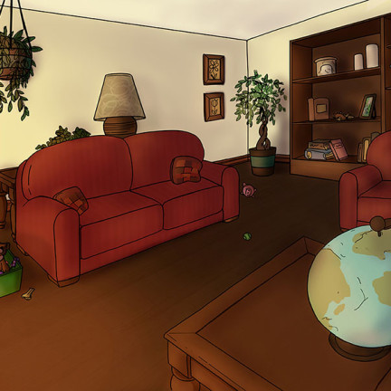 Room Digital Illustration