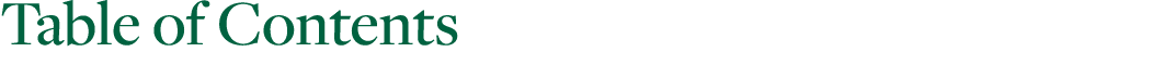 Table of Contents